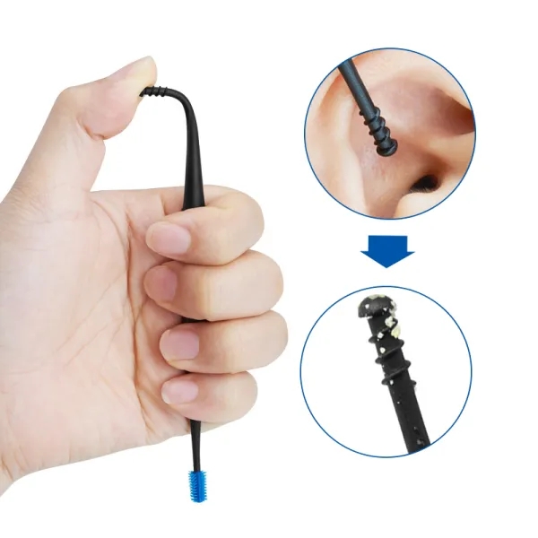 Washable Soft Silicone Cotton Swabw Micro Brush for Ear Cleaning - Image 4