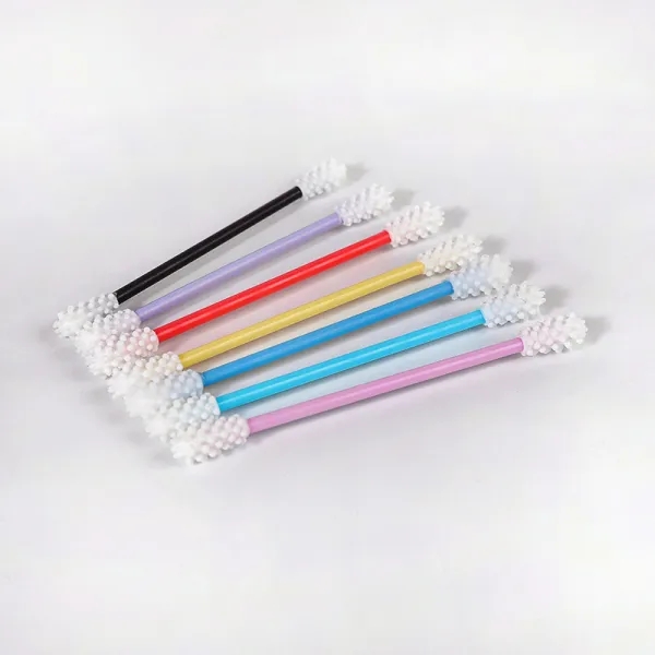 Custom Colorful Reusable Silicone Cotton Swabs Washable Ear Buds - Image 7