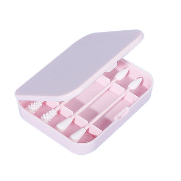 4pcs Reusable Cotton Swabs Silicone Washable Ear Buds with Mirror - Image 3