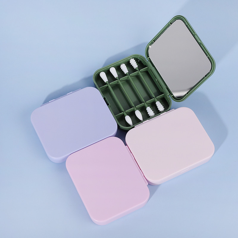 4pcs Reusable Cotton Swabs Silicone Washable Ear Buds with Mirror - Image 5